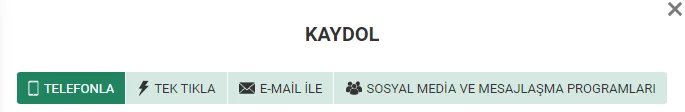 BetWinner kayıt yöntemleri